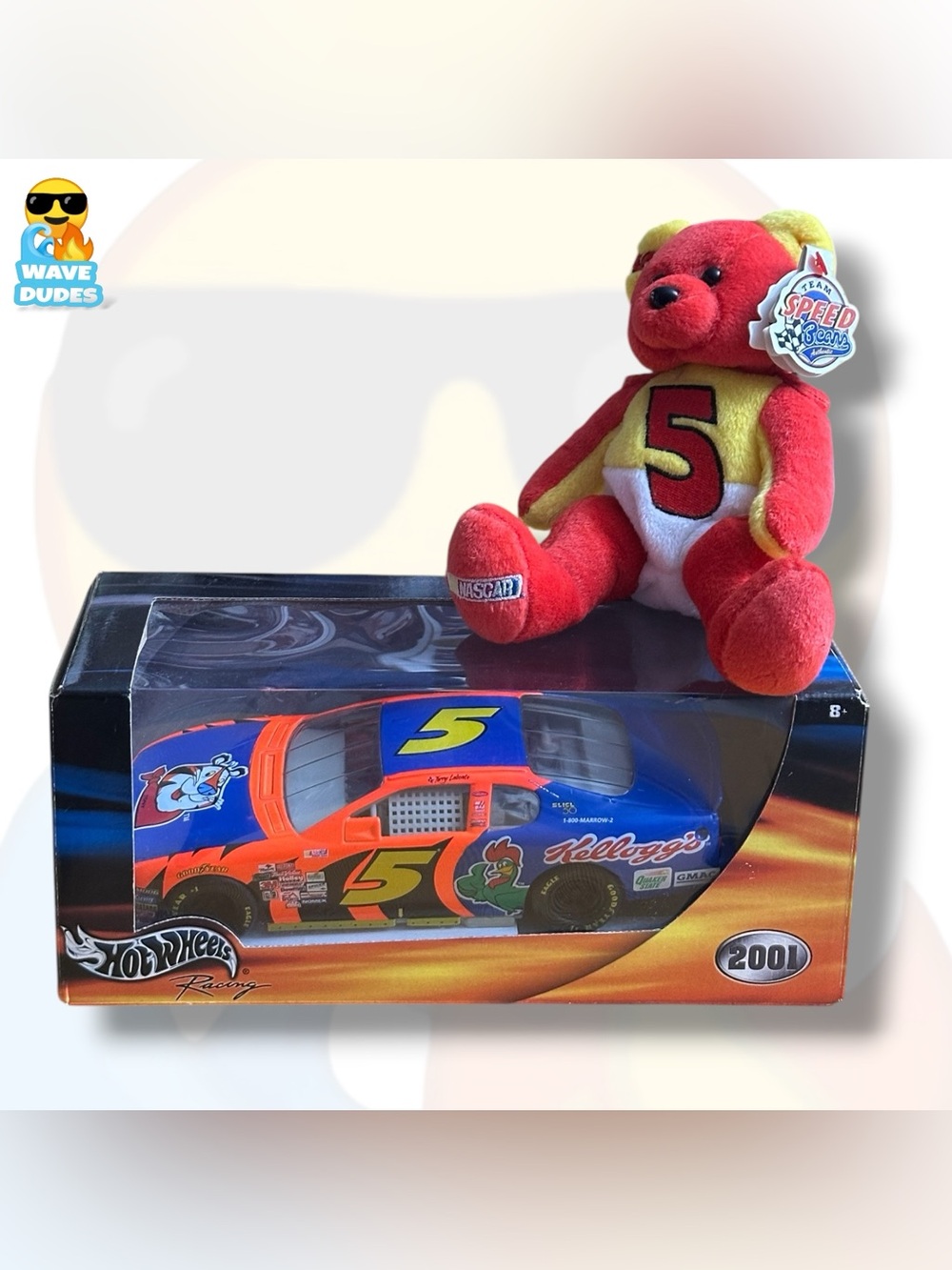 Hot Wheels Racing Terry Labonte Kellogg’s Die Cast Car & Plush Bundle